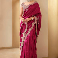 Opulent Charm Vichitra Silk Saree