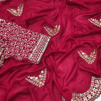 Opulent Charm Vichitra Silk Saree