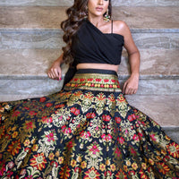 Elegant Semi-Stitched Lehenga in Luxurious Silk