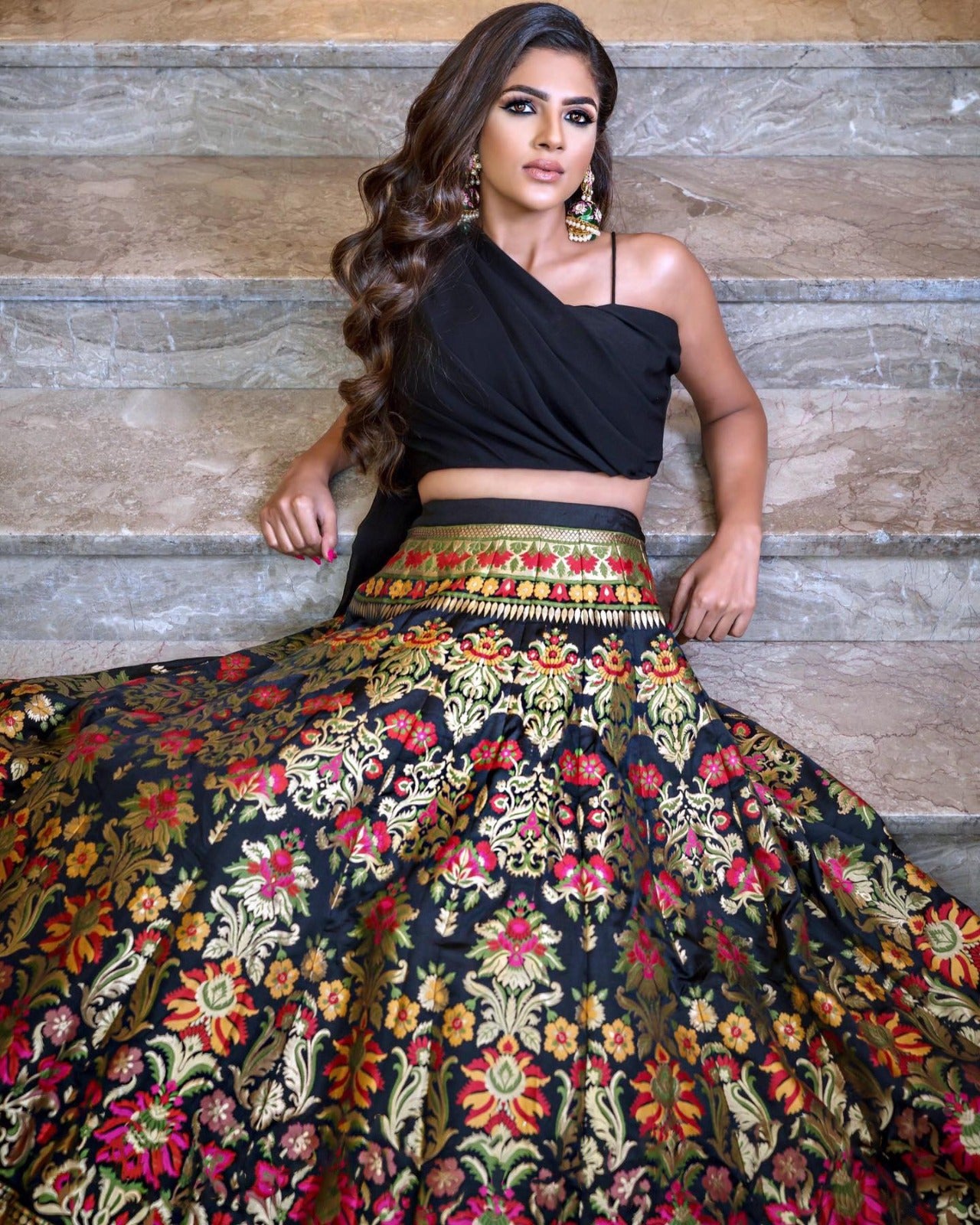 Elegant Semi-Stitched Lehenga in Luxurious Silk