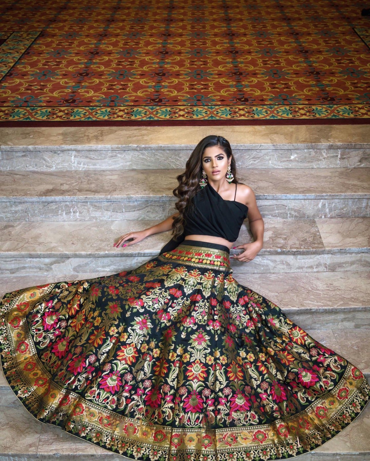 Elegant Semi-Stitched Lehenga in Luxurious Silk