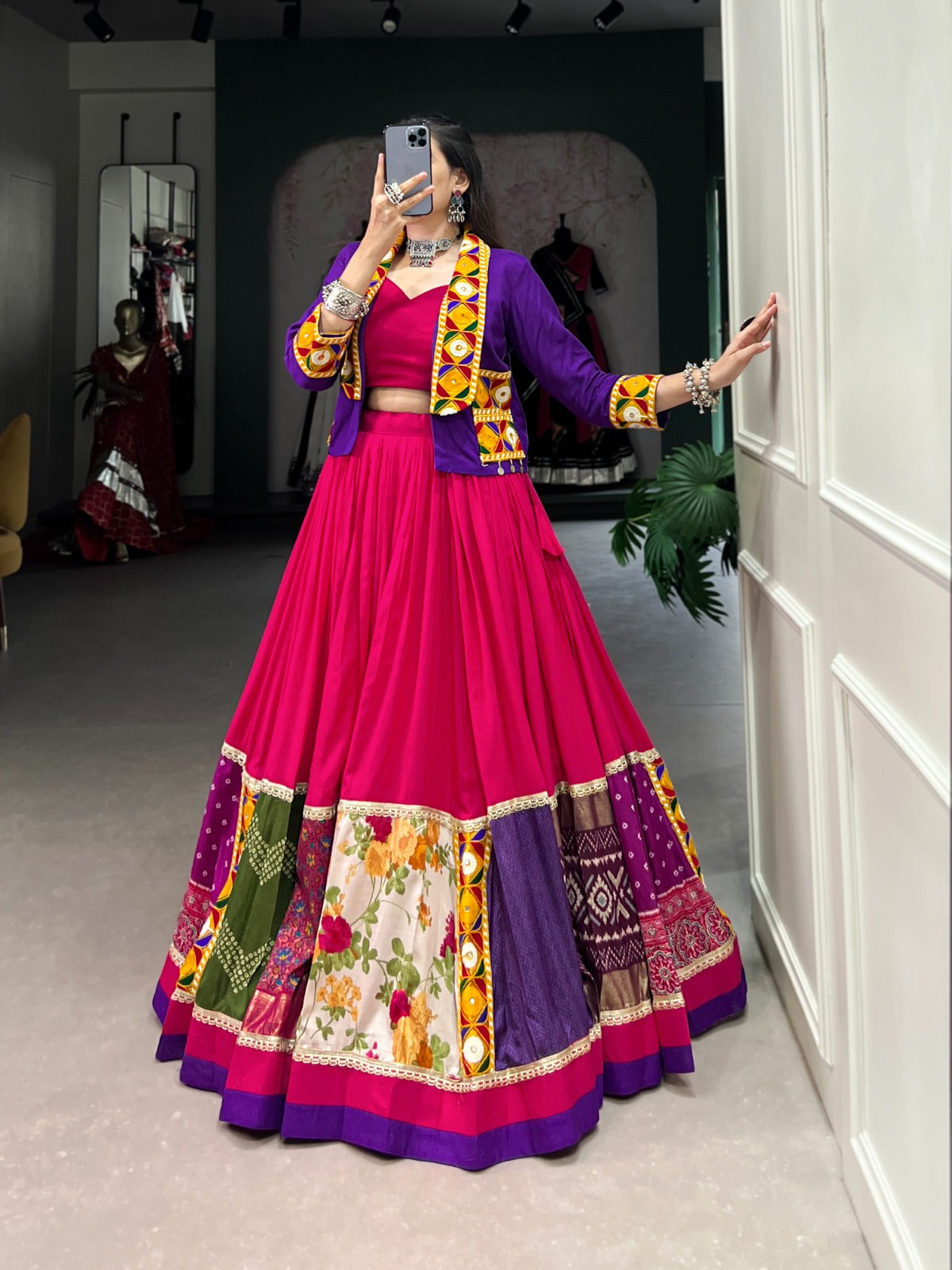 Mahendi Garba Delight Lehenga Set